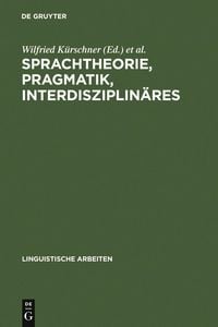 Produktbild: Sprachtheorie, Pragmatik, Interdisziplin&auml;res