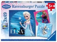 Produktbild: Puzzle Ravensburger Elsa, Anna & Olaf 3 X 49 Teile