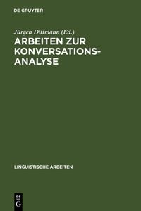 Produktbild: Arbeiten zur Konversationsanalyse