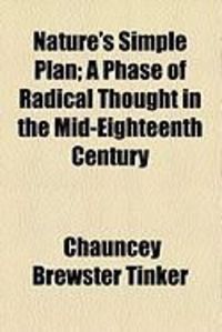 Produktbild: Nature's Simple Plan; A Phase of Radical Thought in the Mid-Eighteenth Century