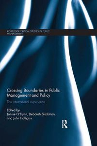 Produktbild: Crossing Boundaries in Public Management and Policy