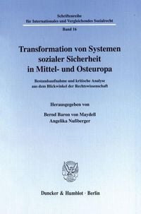 Produktbild: Transformation von Systemen sozialer Sicherheit in Mittel- und Osteuropa.