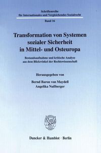 Produktbild: Transformation von Systemen sozialer Sicherheit in Mittel- und Osteuropa.
