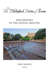 Produktbild: Philosophical Society of Texas, Proceedings of the Annual Meeting