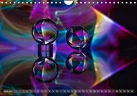 Glaskugeln im Licht - faszinierende Lightpaintings (Wandkalender 2023 DIN A4 quer)