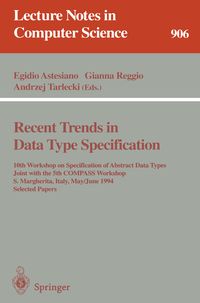 Produktbild: Recent Trends in Data Type Specification