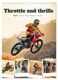 Produktbild: Throttle and thrills - High percentage motocross moments (Wall Calendar 2027 DIN A4 portrait), CALVENDO 12 Month Wall Calendar