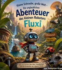 Produktbild: Kleine Schraube, gro&szlig;e Welt - Die unglaublichen Abenteuer des kleinen Roboters Fluxi