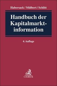 Produktbild: Handbuch der Kapitalmarktinformation
