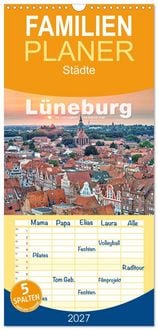 Produktbild: Familienplaner 2027 - L&Uuml;NEBURG Ein- und Ausblicke von Andreas Voigt mit 5 Spalten (Wandkalender, 21 x 45 cm) CALVENDO