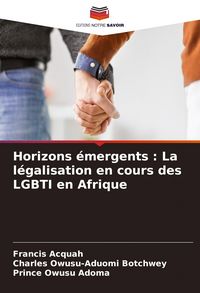 Produktbild: Horizons &eacute;mergents : La l&eacute;galisation en cours des LGBTI en Afrique