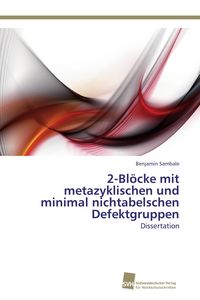 Produktbild: 2-Bl&ouml;cke mit metazyklischen und minimal nichtabelschen Defektgruppen