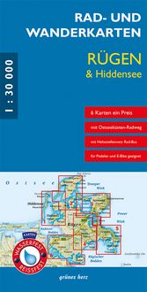 Produktbild: Rad- und Wanderkarten-Set R&uuml;gen & Hiddensee