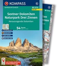 Produktbild: KOMPASS Wanderf&uuml;hrer Sextner Dolomiten, Naturpark Drei Zinnen - Herausragende Dolomiten, 50 Touren mit Extra-Tourenkarte