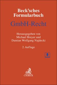 Produktbild: Beck'sches Formularbuch GmbH-Recht