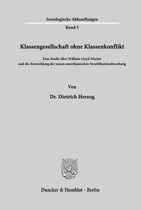 Produktbild: Klassengesellschaft ohne Klassenkonflikt.