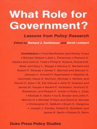 Produktbild: What Role for Government?