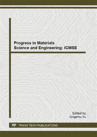Produktbild: Progress in Materials Science and Engineering: ICMSE 2013