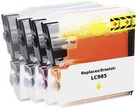 Produktbild: Renkforce Druckerpatrone ersetzt Brother LC-985BK, LC-985C, LC-985M, LC-985Y Kompatibel Kombi-Pack Schwarz, Cyan, Magenta, Gelb RF-5718884