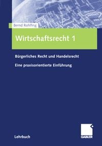 Produktbild: Wirtschaftsrecht 1