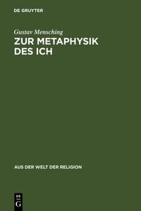 Produktbild: Zur Metaphysik des Ich