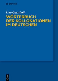 Produktbild: W&ouml;rterbuch der Kollokationen im Deutschen