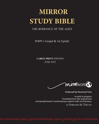 Produktbild: John's Gospel and Epistle LARGE PRINT Mirror Study Bible