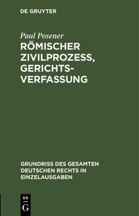 Produktbild: R&ouml;mischer Zivilproze&szlig;, Gerichtsverfassung