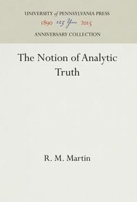 Produktbild: The Notion of Analytic Truth