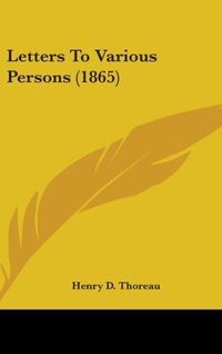 Produktbild: Letters To Various Persons (1865)