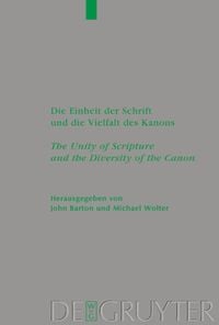 Produktbild: Die Einheit der Schrift und die Vielfalt des Kanons / The Unity of Scripture and the Diversity of the Canon