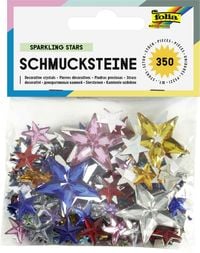 Produktbild: Folia  Schmucksteine SPARKLING STARS, 350 St&uuml;ck, Gr&ouml;&szlig;en und Farben sortiert