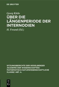Produktbild: &Uuml;ber die L&auml;ngenperiode der Internodien