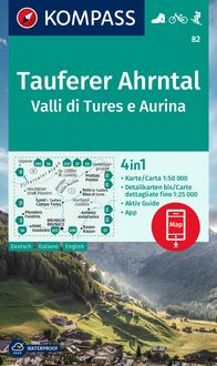 Bild vom Artikel KOMPASS Wanderkarte 82 Tauferer Ahrntal, Valle di Tures e Aurina 1:50.000 vom Autor 