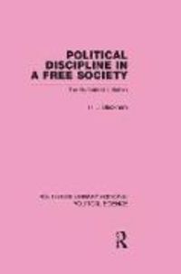 Produktbild: Blackham, H: Political Discipline in a Free Society (Routled