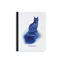 Produktbild: Matabooks &ndash; Nachhaltiges A6 Notizbuch/Skizzenbuch/Tagebuch/Bullet Journal/Schreibheft aus Graspapier &ndash; Samenbuch Farbe: Stellar Mystic Blue
