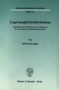 Lagerausgleichsdistribution. Alfred Schweiger