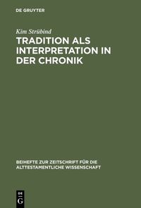Produktbild: Tradition als Interpretation in der Chronik