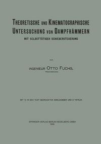 Produktbild: Theoretische und Kinematographische Untersuchung von Dampfh&auml;mmern
