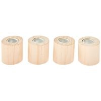 Produktbild: Mini Kerzenhalter Zylinder, 3 x 3 x 3 cm, 4 St&uuml;ck, 100%