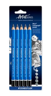Produktbild: STAEDTLER Zeichenbleistift Mars Lumograph jumbo, 5er Set