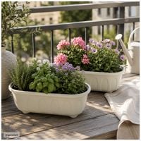 Produktbild: HTI-Living Blumenkasten Nessa Pastell 2er-Set Blumenkasten Nessa Pastell 2er-Set