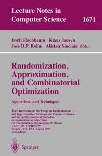 Produktbild: Randomization, Approximation, and Combinatorial Optimization. Algorithms and Techniques