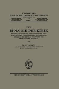 Produktbild: Zur Biologie der Ethik