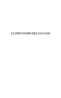 Produktbild: Le printemps des Sayanim