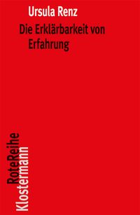 Produktbild: Die Erkl&auml;rbarkeit von Erfahrung