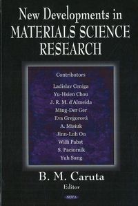 Produktbild: New Developments in Materials Science Research