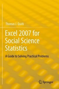Produktbild: Excel 2007 for Social Science Statistics
