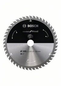 Produktbild: Bosch Accessories 2608837687 Hartmetall Kreiss&auml;geblatt 165 x 20 mm Z&auml;hneanzahl: 48 1 St.