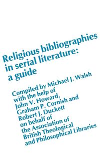 Produktbild: Religious Bibliographies in Serial Literature